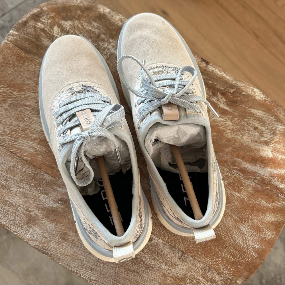 New Cole Haan Zerogrand Generation ZG Sneakers Suede Snake - Picture 5 of 7